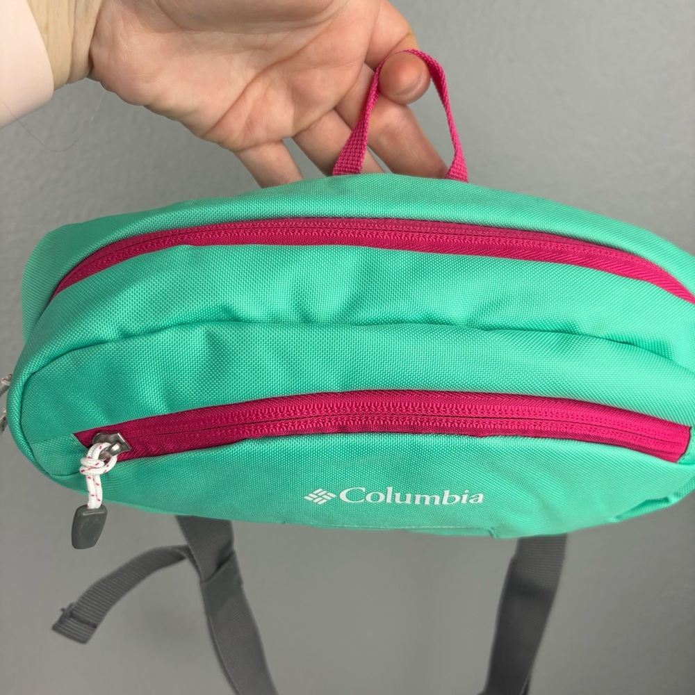 Columbia Turquoise & Pink Lightweight Packable Hip Pack - Picture 4 of 11